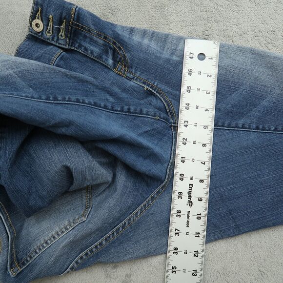 Torrid Jeans Women's Size 14R Blue Mid-Rise Jegging Denim 28.5"Inseam Distressed - Picture 6 of 16